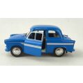 Welly Trabant P50 / P60 model 1:34 modrý